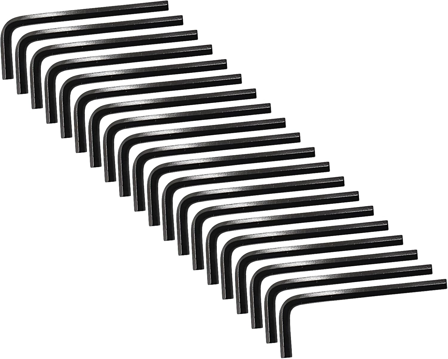 Piutouyar 1.5mm Hex Key Wrench, 60Pcs L Shaped Allen Key Set, Small Hex Wrench for Bike & Furniture Repair (Black)