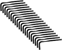 Vista 10 de Piutouyar Llave hexagonal de 0.079 pulgadas, llave Allen, 20 llaves en forma de L, repuesto de cabeza hexagonal hexagonal, llave hexagonal pequeña