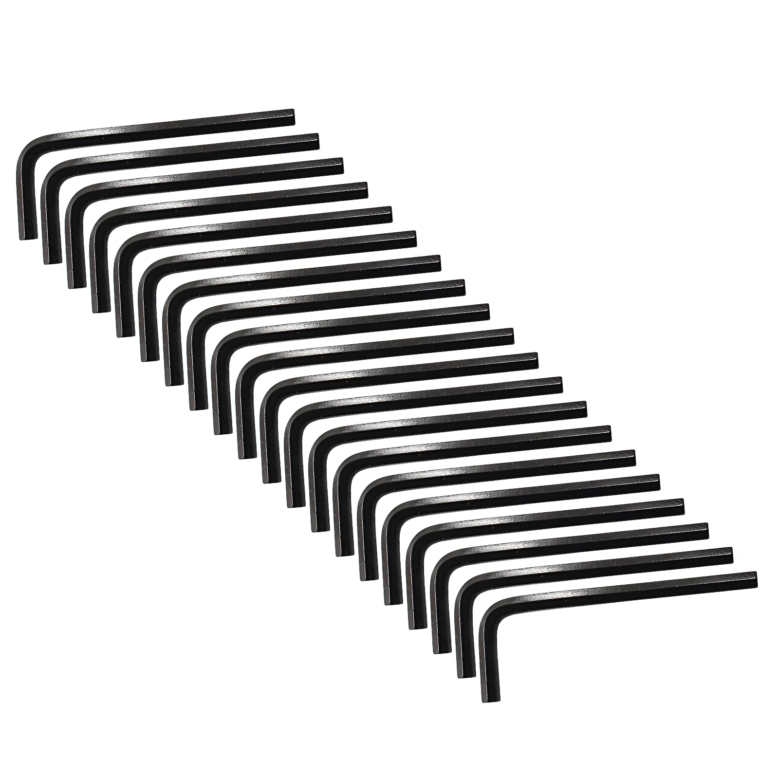 Piutouyar 4mm Hex Key Wrench, 20 Pcs Allen Key Wrench, Black