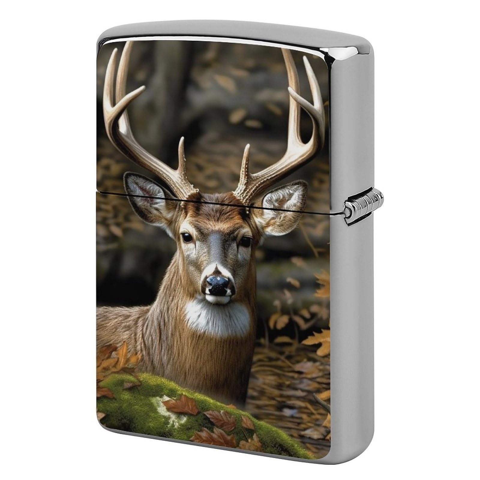 Camouflage Deer Lighter Case for Men, Personalized Lighter Cover for Valentine's Day Gifts, Flip-Top Lighters Shell for Outdoor, Portable Lighters Protective Sleeve
