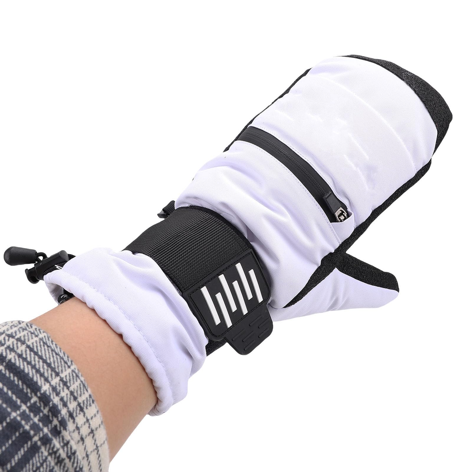 Diyeeni Manoplas de esquí para Hombre y Mujer, Mitones Cálidos para | de nieve resistentes al viento con palma antideslizante, acolchado que absorbe los golpes, correas de muñeca ajustables