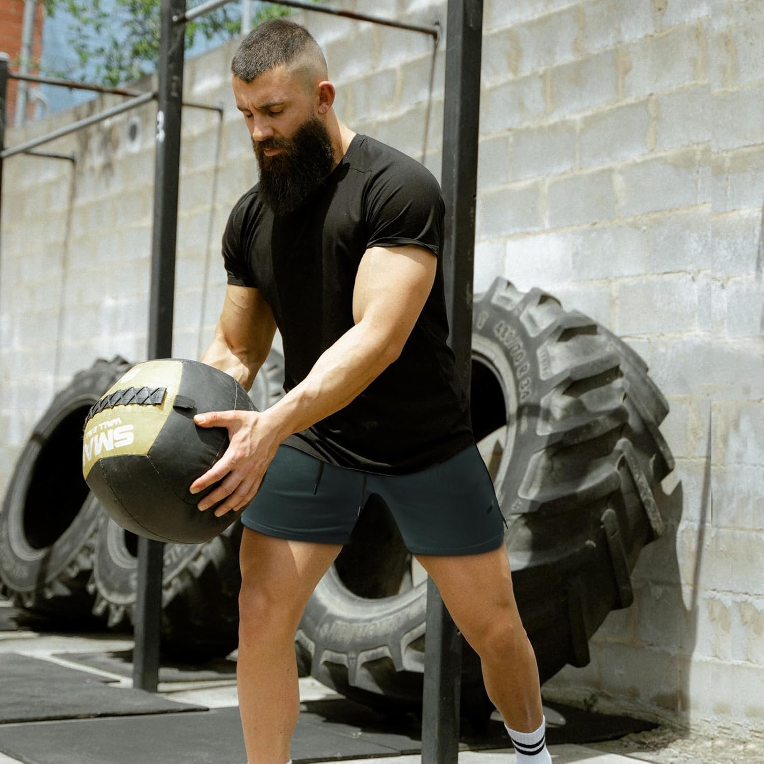 TEZO Mens 5" Gym Workout Shorts Athletic Running Training Quick Dry Short Pants Pockets Lightweight Mesh Activewear - Image 4