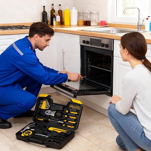 Miniatura 6 de Juego de herramientas de 39 piezas, kit de herramientas para el hogar, juego de herramientas básicas para el hogar, kit de herramientas pequeñas de