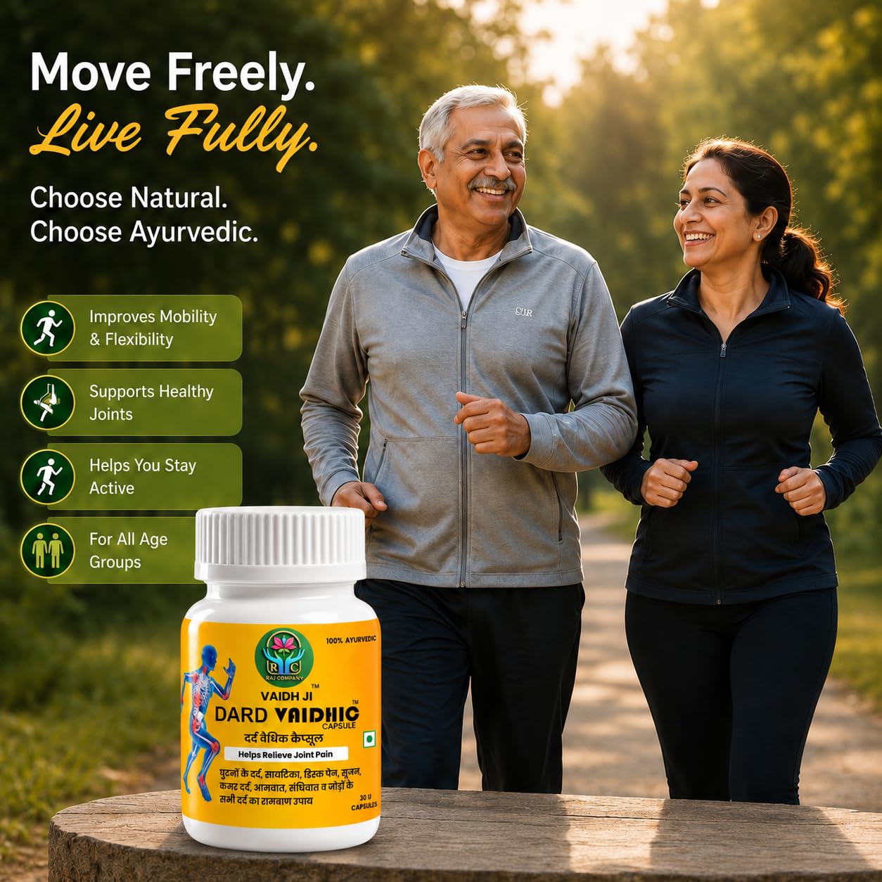 DARD VAIDHIC CAPSULE | Ayurvedic Pain Relief From Sciatica, Joint, Muscle, Knee, Back Neck, | Ayurvedic Remedy Effective Result And Reduces Muscle Stiffness - 30 Capsule — Amazon image 6