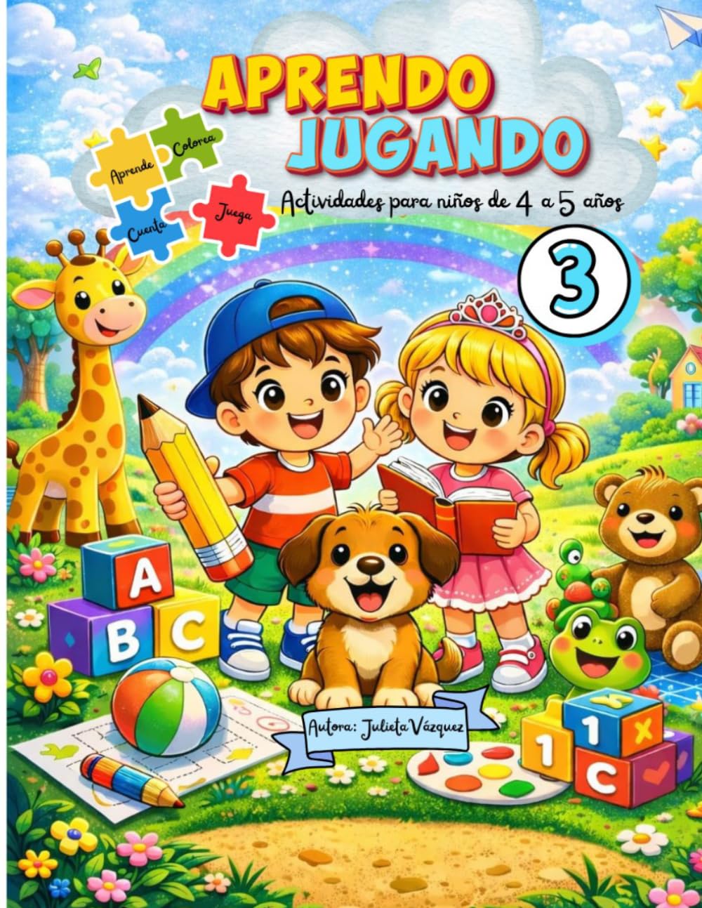 Aprendo jugando nivel 3: Nivel 3 (Actividades para niños de 2 a 5 años)