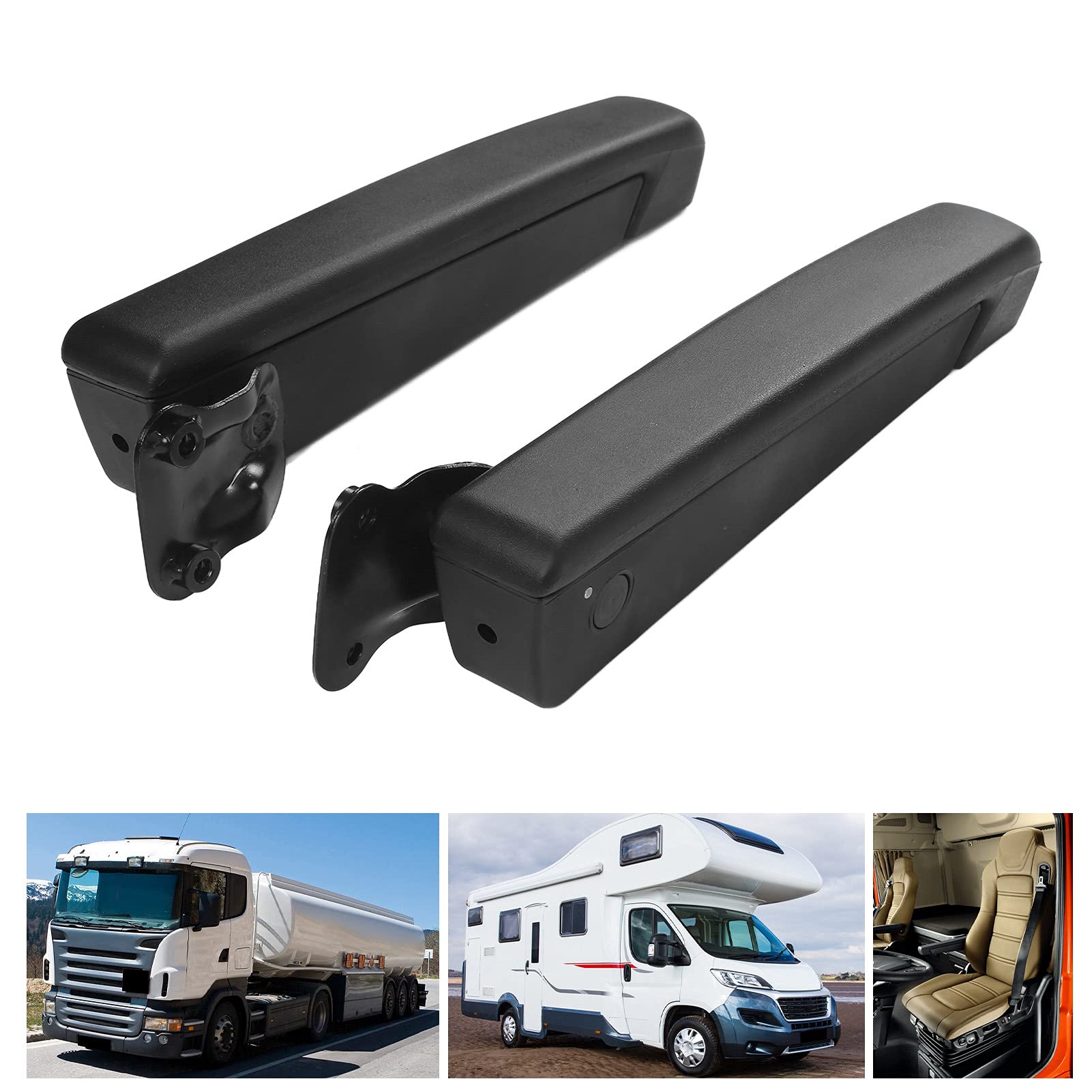 Bracciolo del Sedile Flessibile, Bracciolo del Sedile Regolabile per Auto Spugna PU Nera Resistente Agli Urti Universale per Camion di Automobili