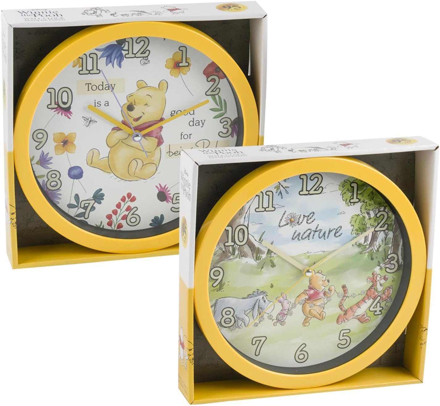 1 Pc Winnie The Pooh Clock Office Home Wall Decor 10 Inches