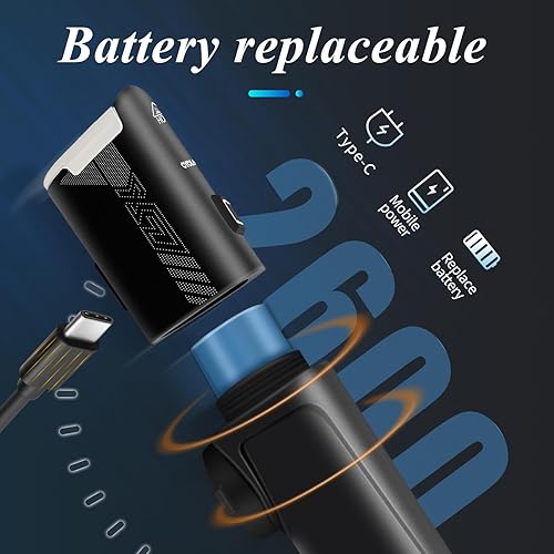 Miniatura 4 de CYCLAMI X7 Luz de bicicleta, faro USB para bicicleta de noche, 1000 lúmenes, luz delantera LED súper brillante, 4 modos y batería recargable de 2600