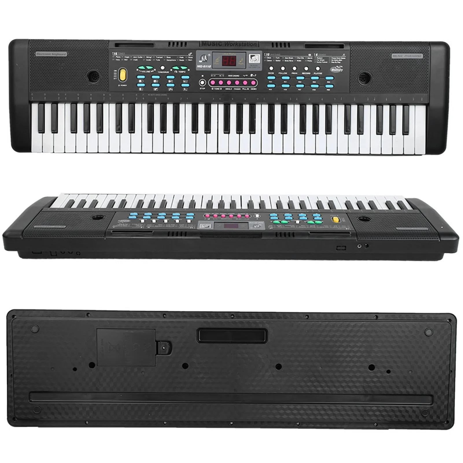 Elektroniczny Instrument Fortepianowy Wielofunkcyjna 61 Klawiszowa Elektroniczna Klawiatura Muzyczna Z Organami I Mikrofonem