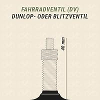 Prophete Fahrradschlauch kerékpár belső gumi duplacsomag Dunlop szeleppel, 28 x 1,75 - 28 x 2,00 col (ETRTO 47-622, 50-622), 2 db 5