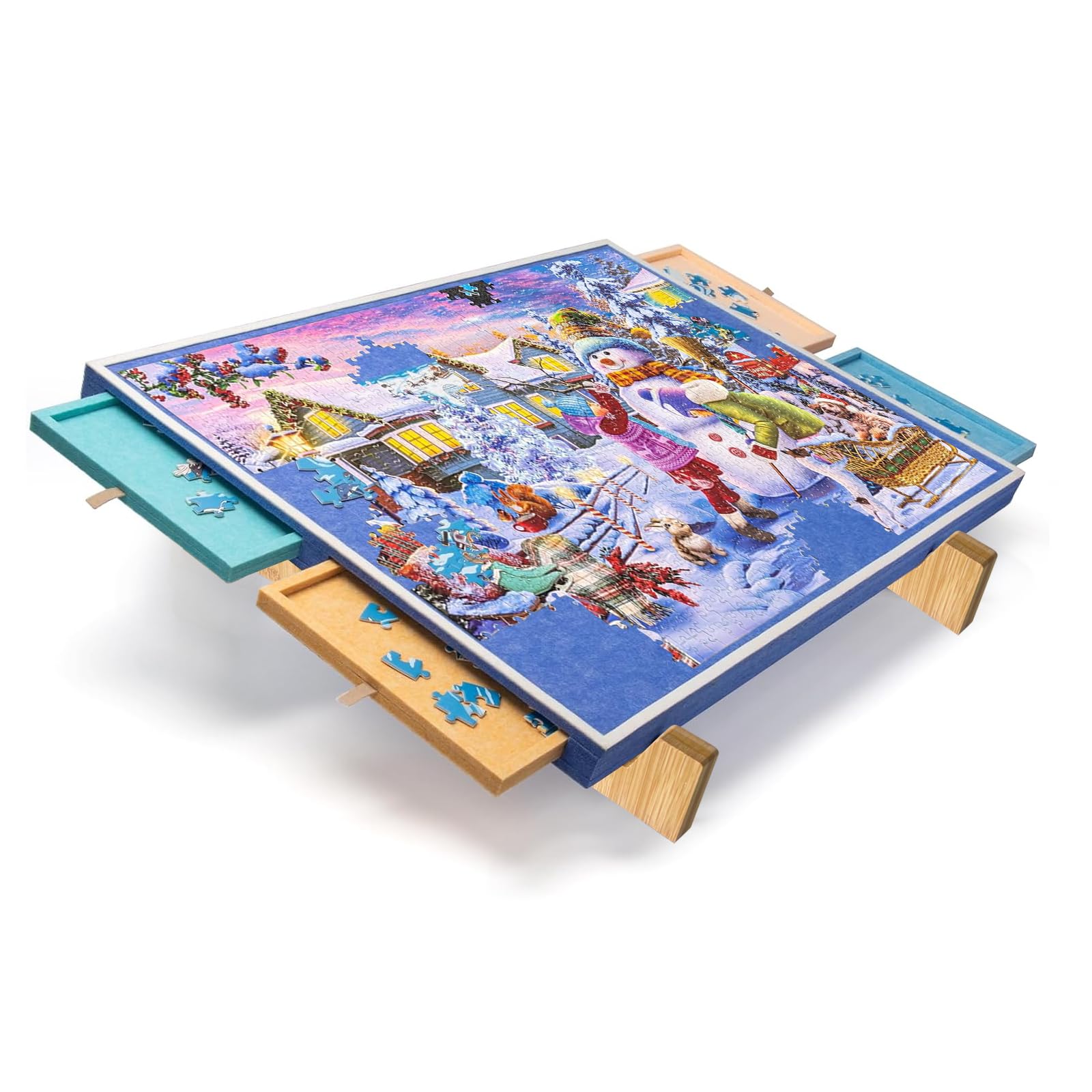 Table à puzzle sur pieds pliable à petit prix Web Action BE