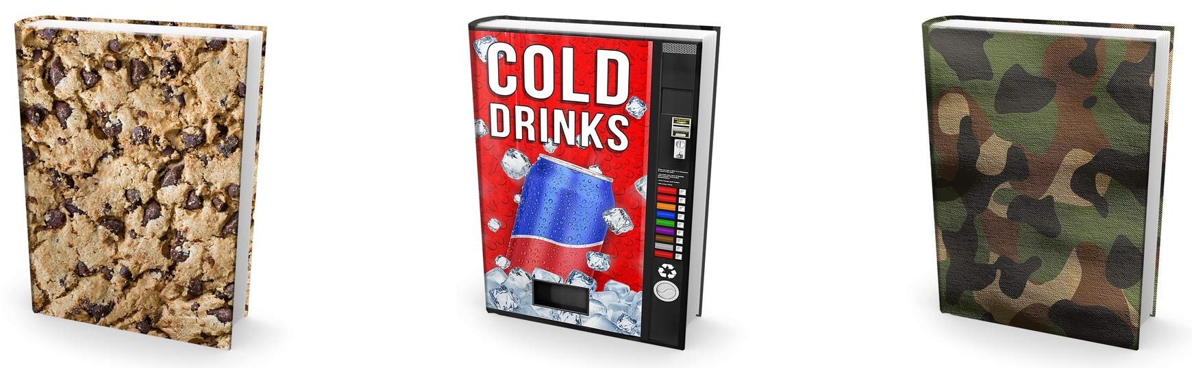 Easy Apply, Reusable Book Covers 3 Pk. Best Jumbo 9x11 Textbook Jacket for Back to School. Stretchable to Fit Most Medium Hardcover Books. Perfect Fun, Washable Designs for Girls, Boys, Kids and Teens