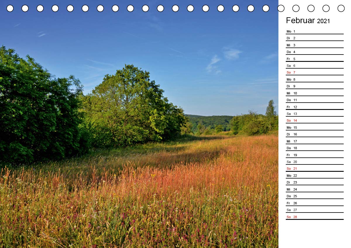Landschaften des Kraichgaus (Tischkalender 2021 DIN A5 quer): Streuobstwiesen, Weinberge und Hohlwege prägen die Landschaft des Kraichgaus (Geburtstagskalender, 14 Seiten ) (CALVENDO Natur)
