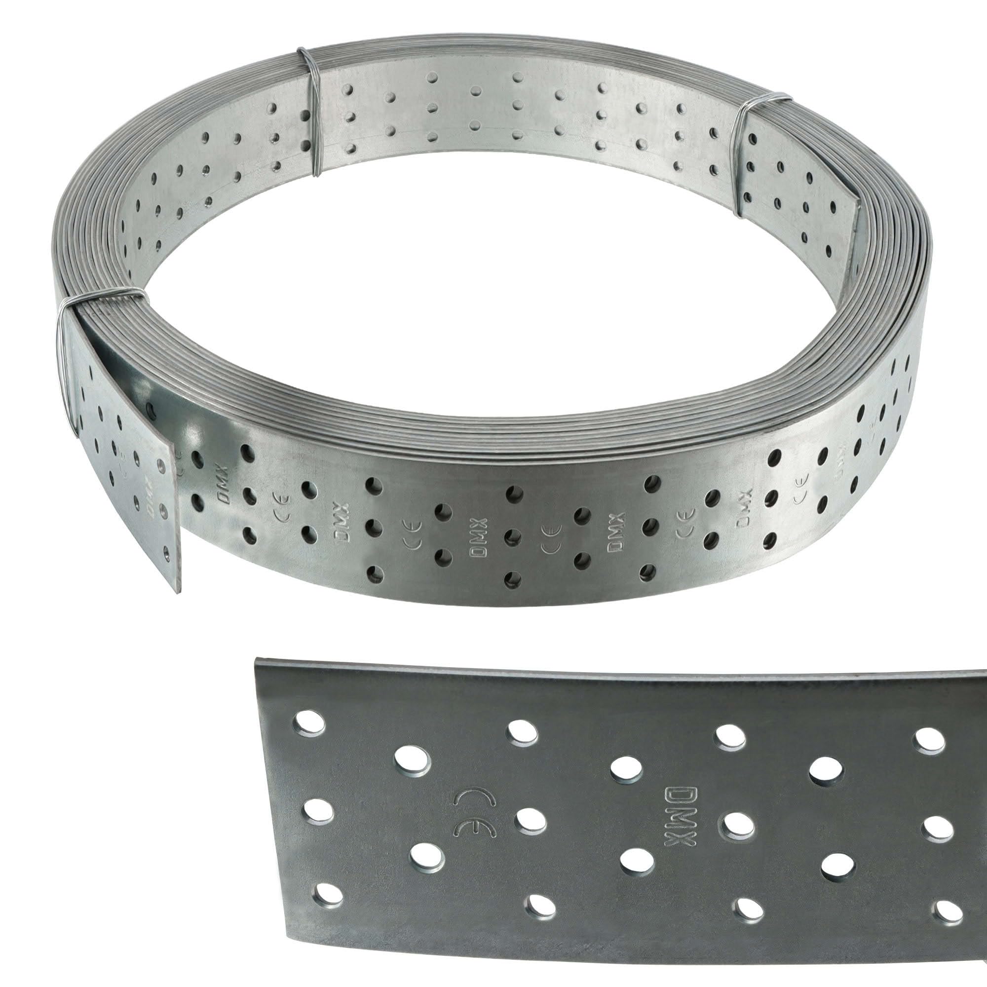 Feuillard perforé - Acier galvanisé - Epaisseur 2 mm