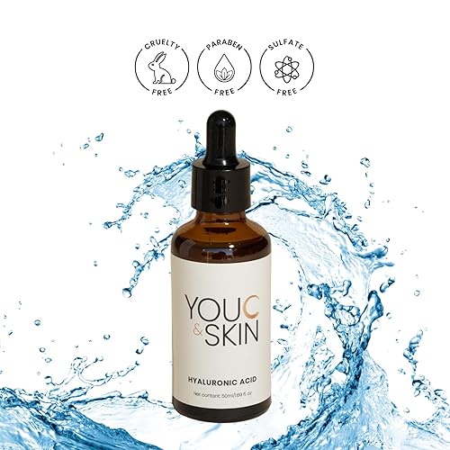 Miniatura 5 de You C & Skin Suero de ácido hialurónico de 1.7 onzas líquidas para cara y cuello para hombres y mujeres, hidratación intensa, aumenta la elasticidad