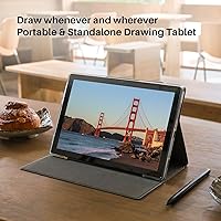 Vista 2 de HUION Kamvas Slate 10 - Tableta de dibujo independiente, no necesita computadora, con pantalla completamente laminada, tableta de arte digital