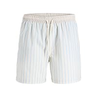 JACK & JONES Jpstkauai Boxer da Bagno da Uomo, a Righe