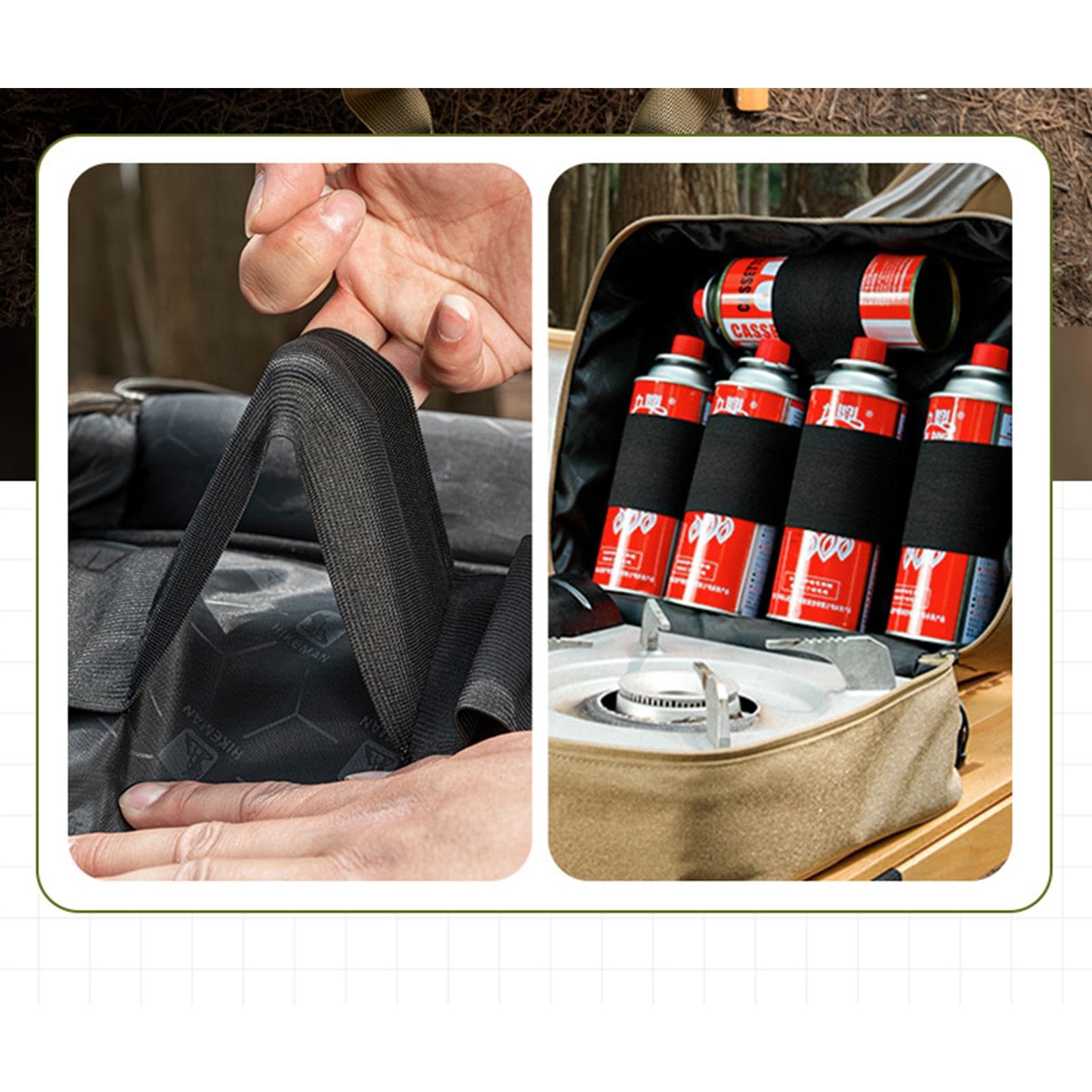 Borsa per attrezzatura da campeggio, borsa da viaggio organizer per