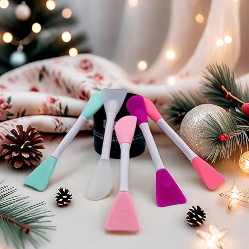 Miniatura 2 de Cepillo de silicona para máscara facial, cepillo aplicador de máscara de barro facial flexible para aplicar máscara facial, máscara de dormir,