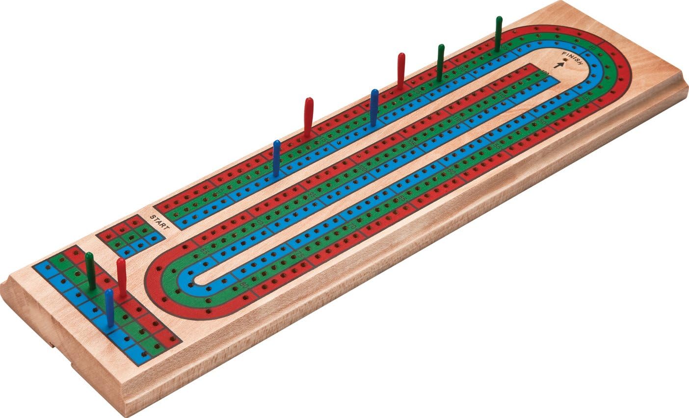 Mainstreet Classics by GLD Products Traditional Wooden Cribbage Board Game Set