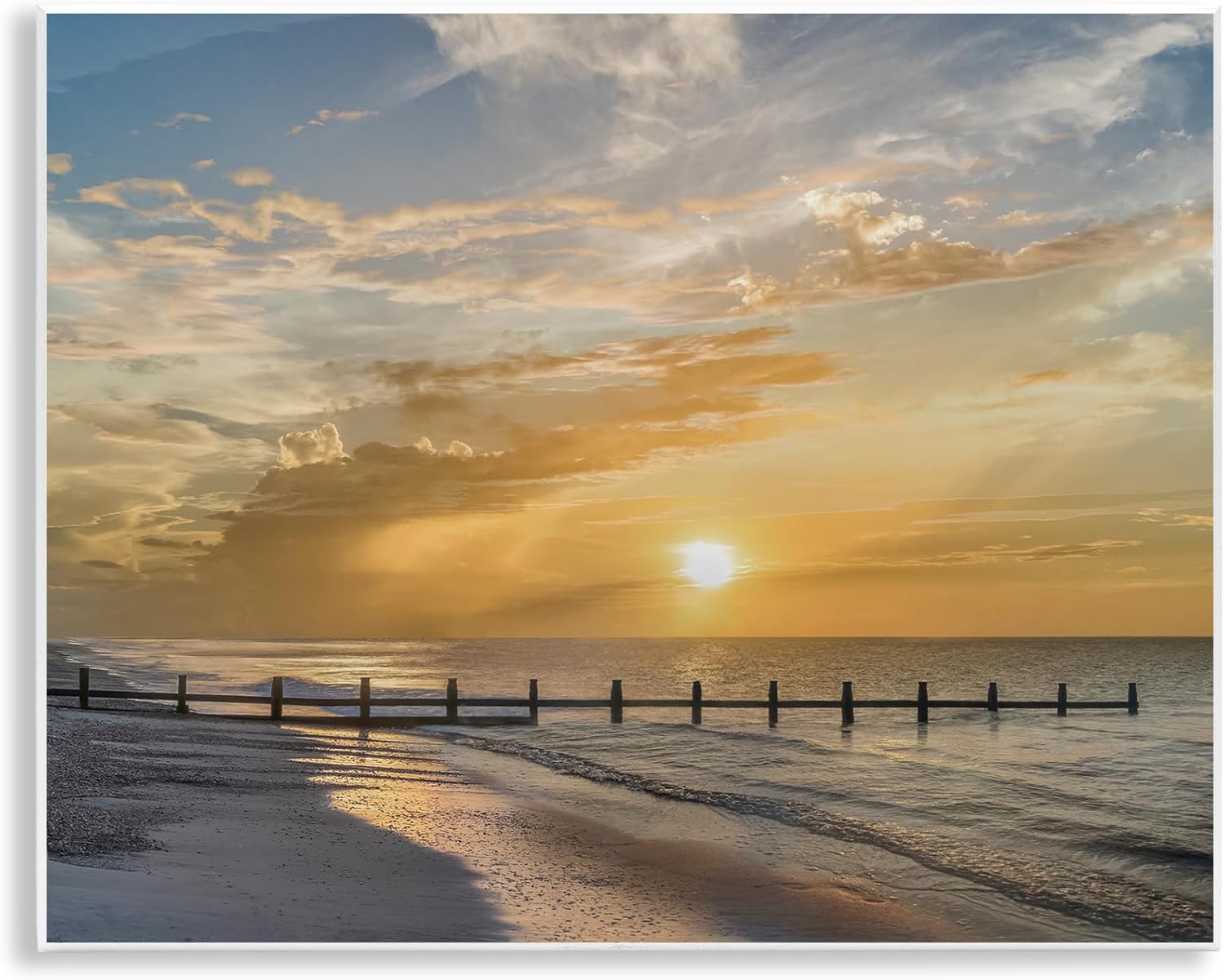 Stupell Industries Sunset Pier Photograph Wall Plaque Art, design by Mike Calascibetta, 11 x 14