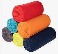 Vista 25 de CAI TENG Mantas de Vellón Ligeras y Cálidas, Suaves y Acogedoras, Aptas para Mascotas, Manta de Vellón Sólida a Granel para Hogar, Cama, Sofá, Negro