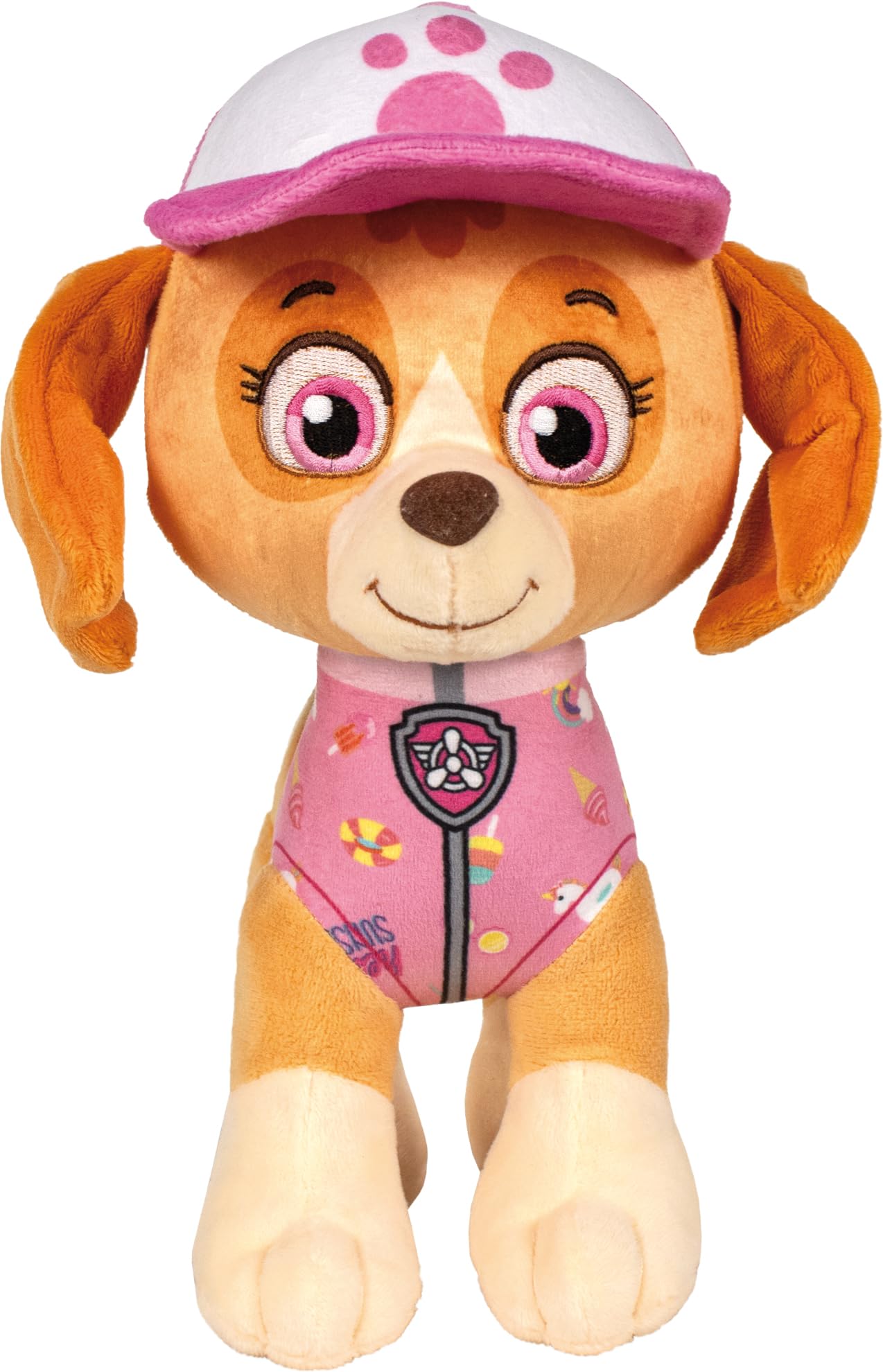 Schmidt Spiele 42827 Paw Patrol, Skye, Summer Edition, 28 cm Plüschfigur