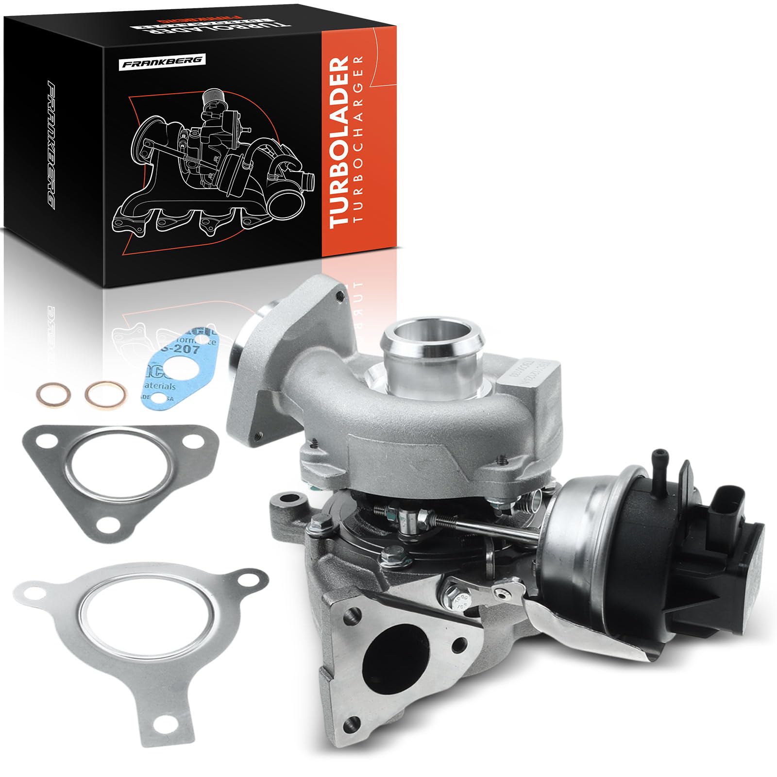 Frankberg Turbocompressore 03L145702A | Compatibile con: Exeo 3R2, A6 4G2 4GC, A4 Allroad 8 km, A5 Sportback 8TA, Exeo ST 3R5, A5 Cabriolet 8F7, A4 Avant 8K5