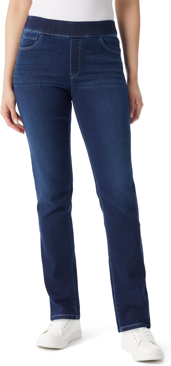 Gloria Vanderbilt Womens Amanda Pull on High Rise Jean Standard