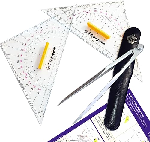 Juego de escuadra y compás náuticos – Kit de carteggio Skipper…