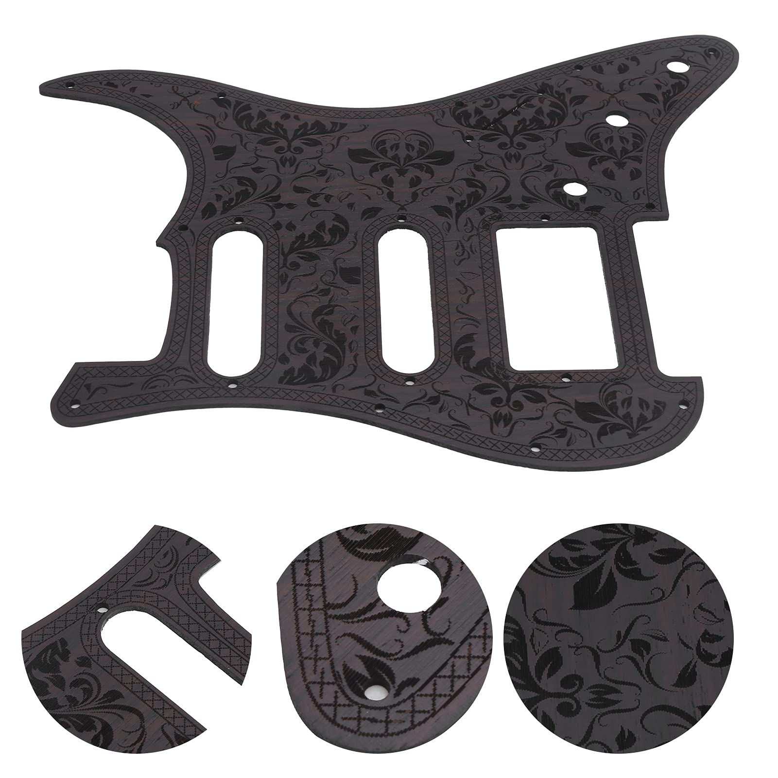 Pickguard do gitary elektrycznej z palisandru 11 otworów na śruby wymienna płyta tylna płyta chroniąca przed zarysowaniem do dekoracji zabezpieczającej gitarę elektryczną i basową