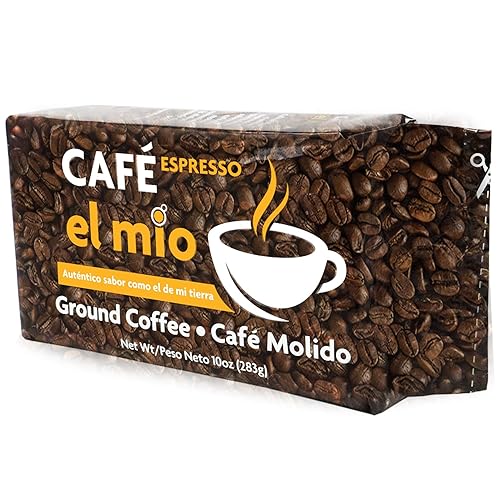 Miniatura 2 de Café El Mio Espresso, 100% café puro, Ground Coffee Ladrillos de 10 onzas (paquete de 3)