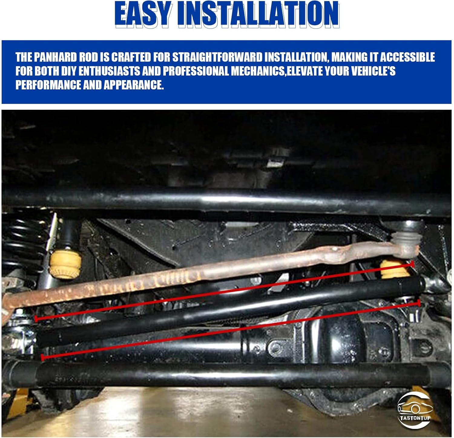 Front Adjustable Track Bar 1.5-8" Lift for 2017-2024 Ford F250 F350 4X4 Suspension Forged Adjustable Track Bar