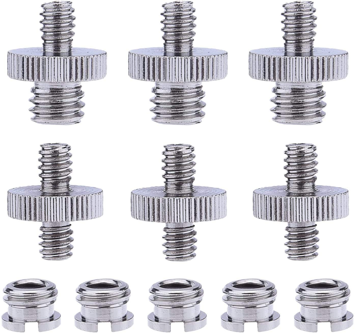 SHOPEE 1/4 inch and 3/8 inch Converter Screw Adapter Mount Set for Camera/Tripod/Monopod/Ballhead/Light Stand 11PCS PACK (B08XWHSDY8) Amazon Price History, Amazon Price Tracker