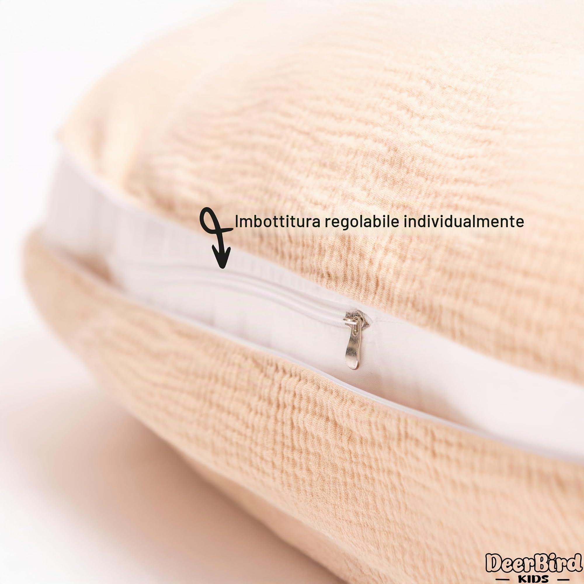 Cuscino per l'allattamento per gemelli con rivestimento lavabile in mussola di cotone, cuscino per allattamento, cuscino per gravidanza