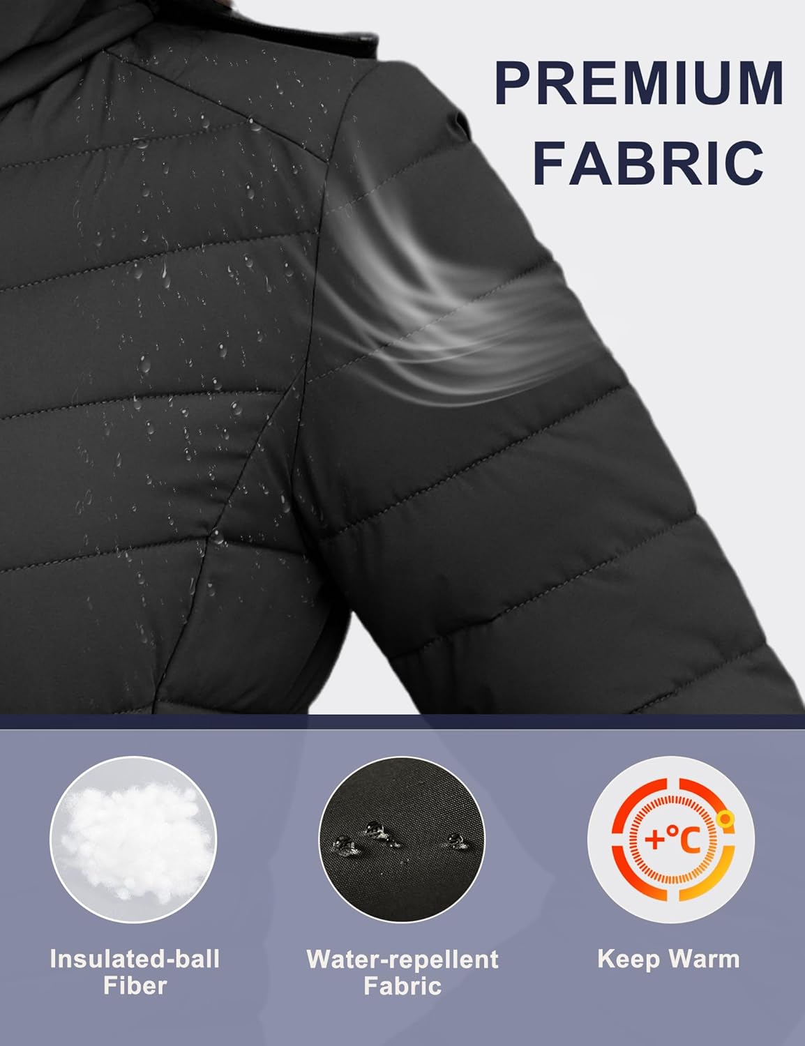 ANOTHER CHOICE Womens Packable Puffer Jacket, Lightweight Puffer Coat with Hood Winter Puffy Jacket for Women - Image 6