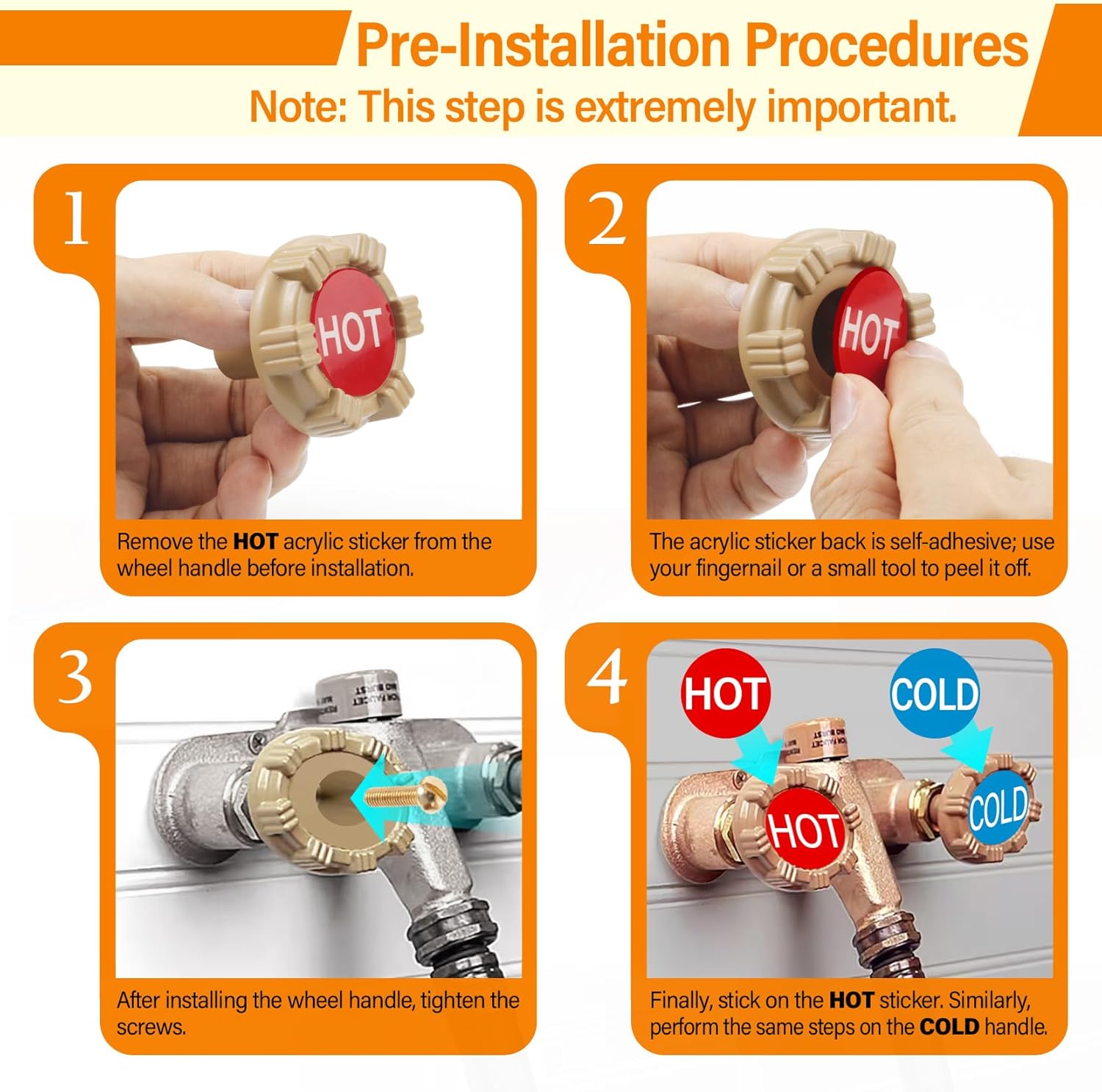 RK-22MH Repair Kit for Woodford Model 22 & V22 Outside Faucets, Complete Metal Handle Replacement Kit (18 Pieces), Outdoor Wall Faucet, Compatible with Hot & Cold Faucets, Frost-Proof, Prevents Leaks