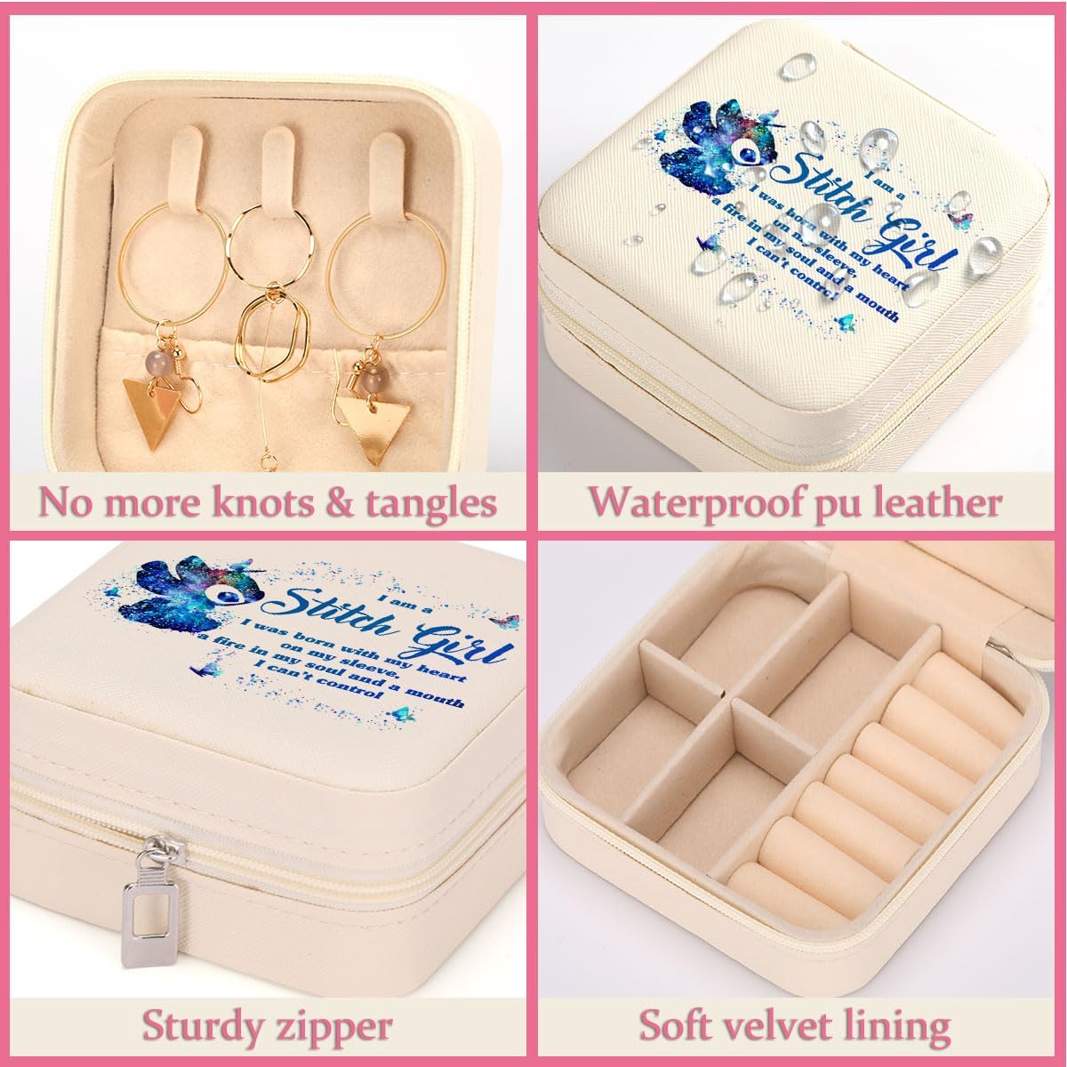 Cartoon Fans Gifts Travel Jewelry Case Box Organizer Cartoon Movie Inspired Gifts for Women Girls Tv Fans Birthday Christmas - Image 6