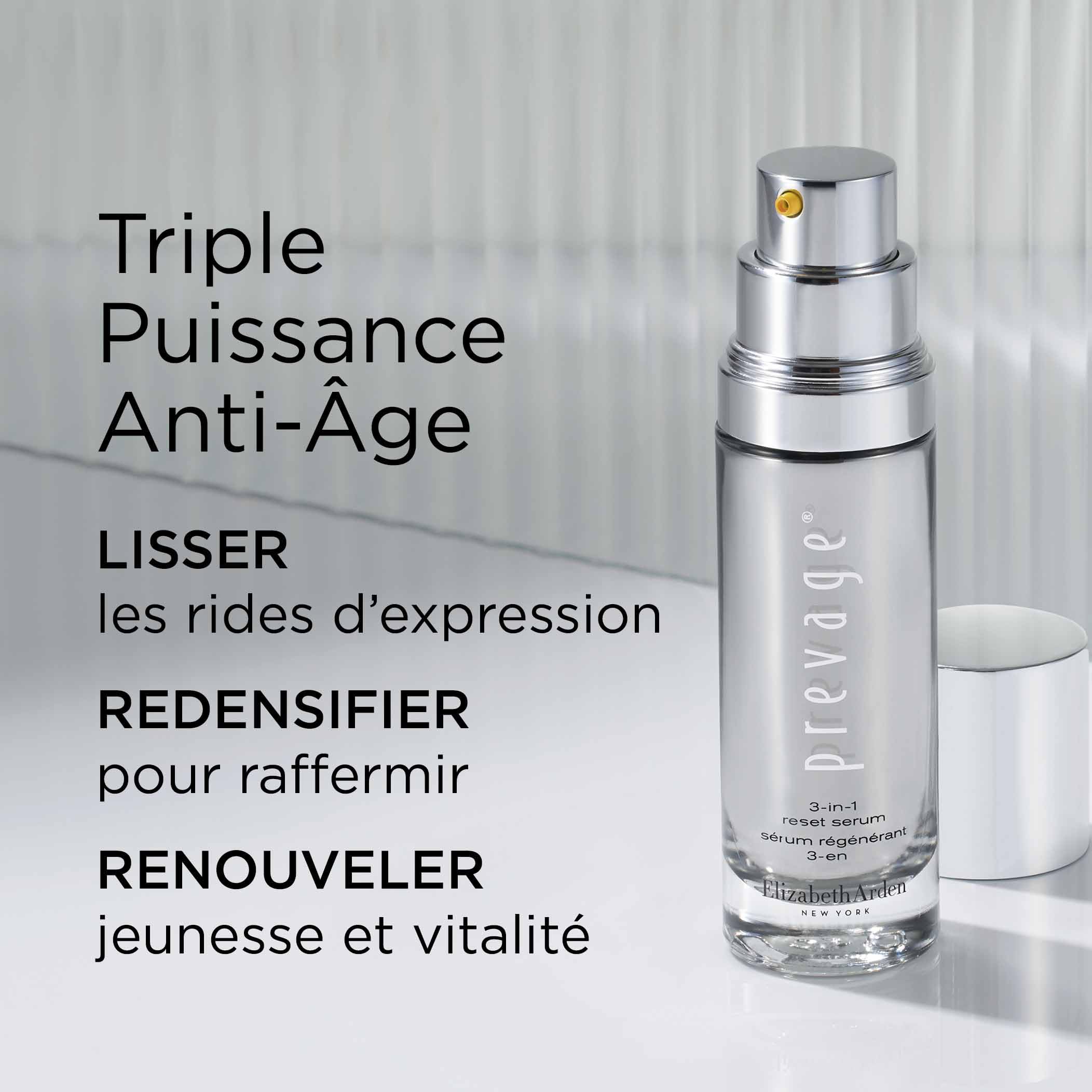 Elizabeth Arden - PREVAGE® Sérum Régénérant 3-en-1, sérum visage riche en Idébènone, effet liftant