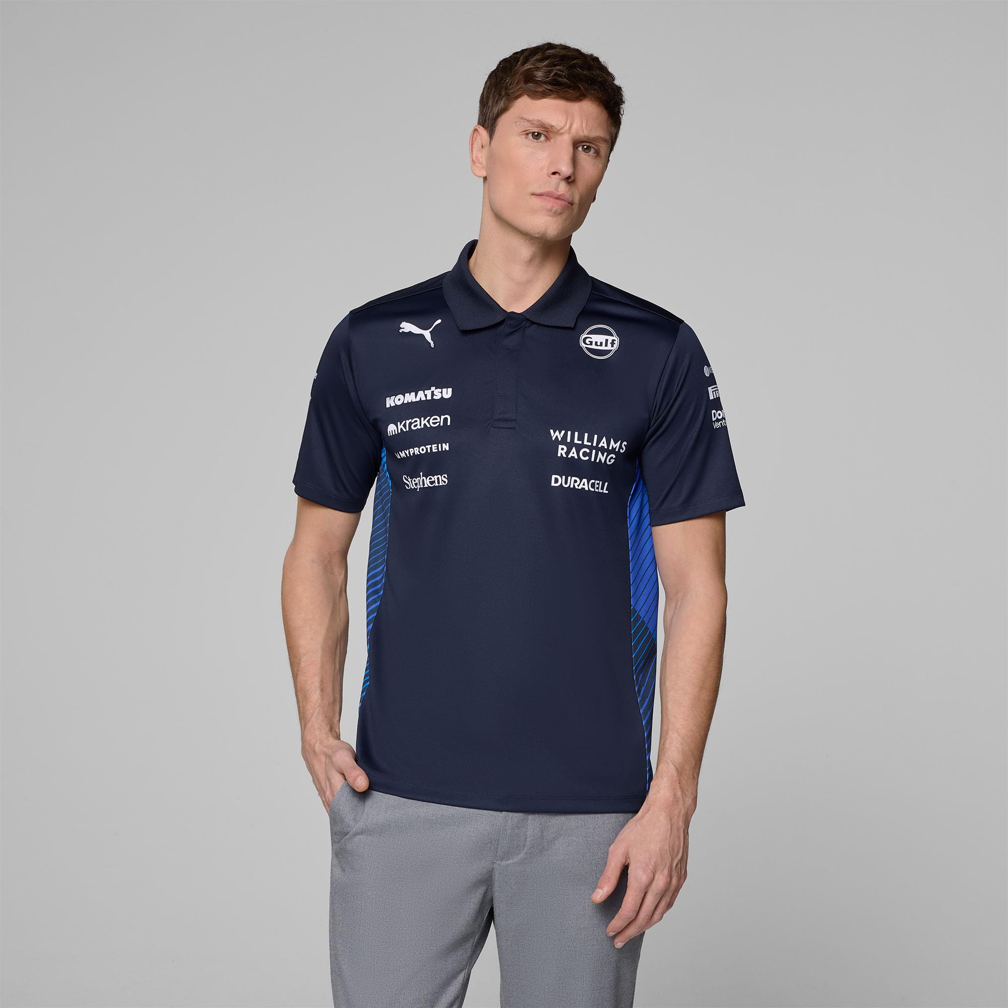 PUMA Williams Racing Formula 1 Polo del Equipo 2025 para Hombre - Azul Marino