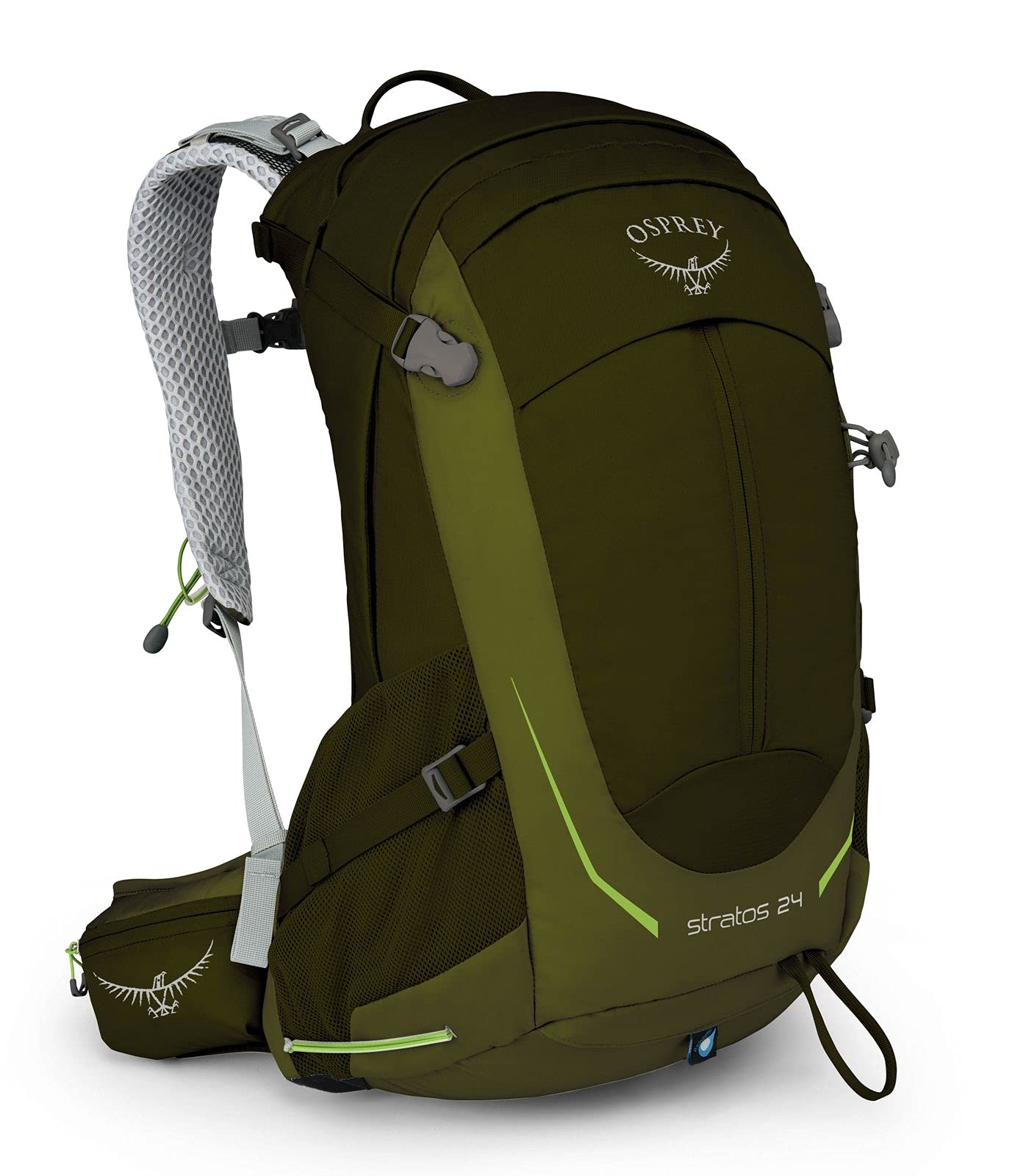 Amazon.com : Osprey Stratos 24 Men's Hiking Backpack, Gator Green : Sports & Outdoors