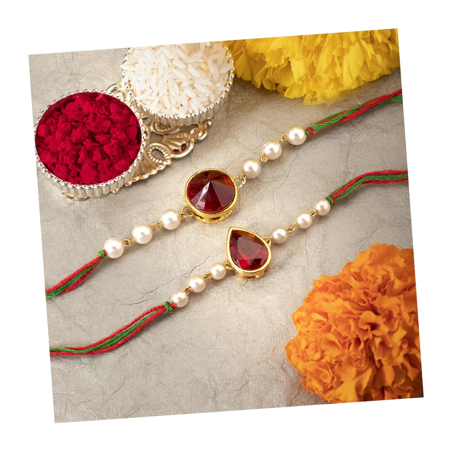 See full amazon price history chart for Peora Men Crystal Stone & Pearl Beads Rakhi For Brother Combo Set Of 2 With Raksha Bandhan Greeting Card & Roli Chawal Peora Men Crystal Stone & Pearl Beads Rakhi For Brother Combo Set Of 2 With Raksha Bandhan Greeting Card & Roli Chawal (B098SQT2XT) Amazon Price History, Amazon Price Tracker