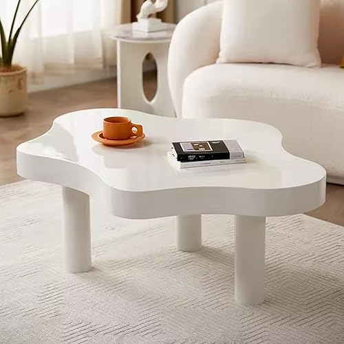 Mesa de centro de nube irregular con 3 patas, mesa central moderna de mediados de siglo para dormitorio, sala de estar, bonita mesa auxiliar de