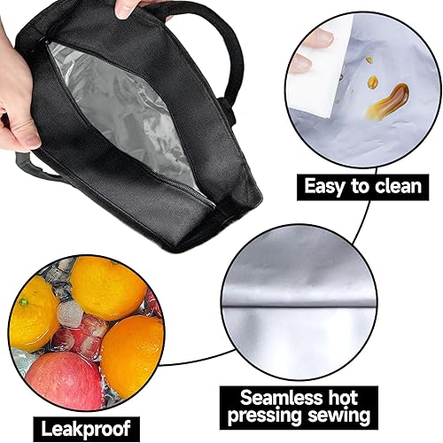 Miniatura 2 de Lonchera térmica para adultos, mujeres y hombres, reutilizable, a prueba de fugas, térmica, bolsas de mano, bolsas de almuerzo impermeables para el