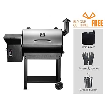 Amazon.com : Z GRILLS Wood Pellet Smoker Grill, 8 in 1 BBQ