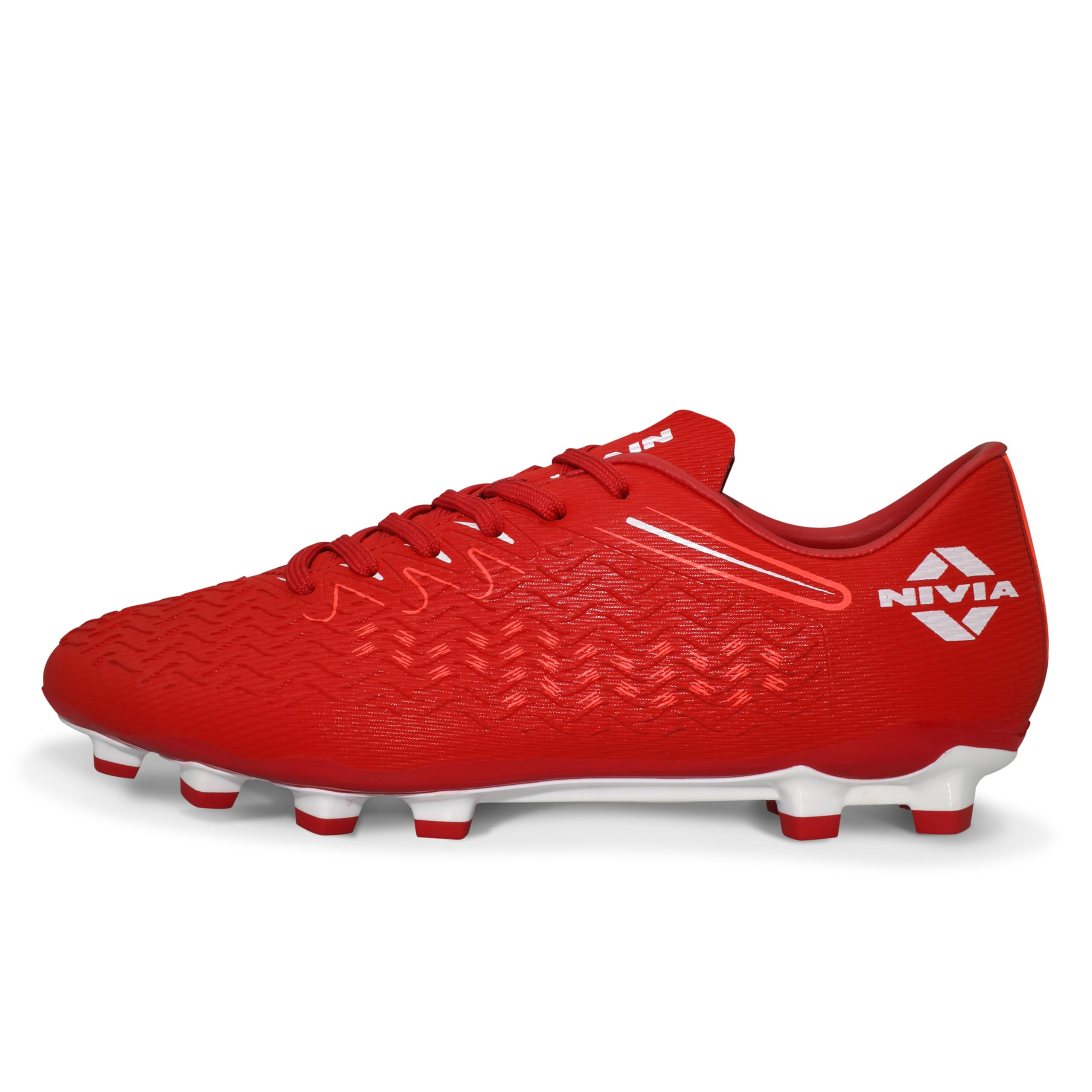 Nitro Football Stud for Men, TPU 3D Embossing Upper, High-Shear Strength TPU Sole, Ideal for Hard & Grassy Surfaces