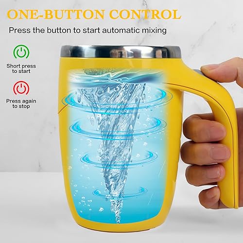 Miniatura 2 de Taza autoagitadora, taza de café magnética automática recargable, taza de café autoagitable, taza giratoria de viaje para oficina en casa, para