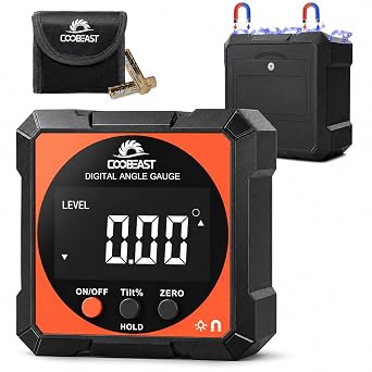 Digital Angle Finder Magnetic Base Compact Digital Level Protractor Black