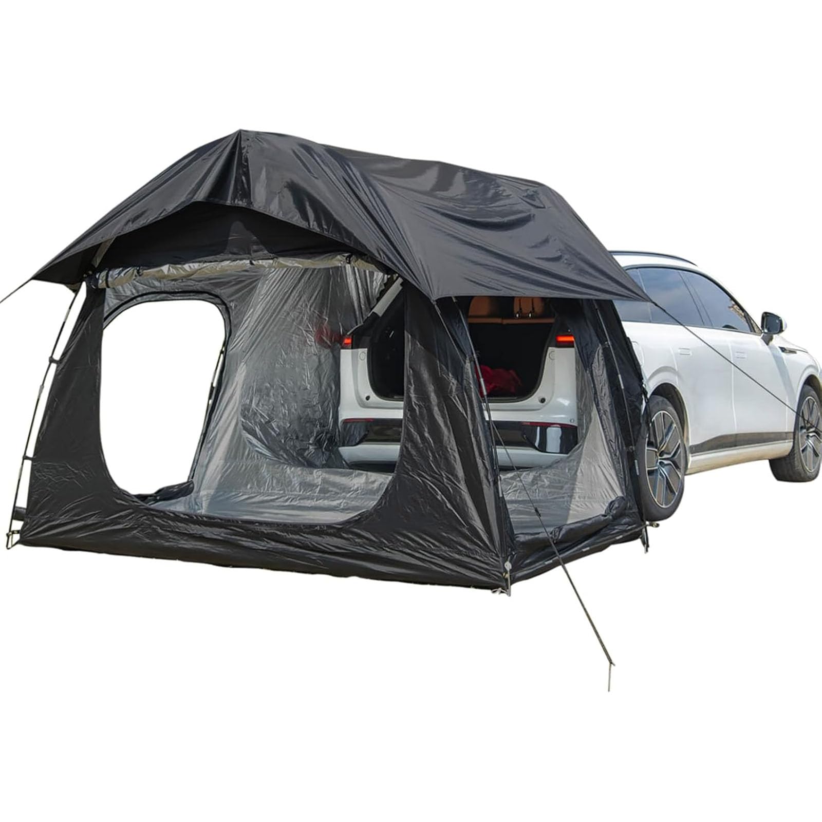 BMDHA Car Tent Camping for Tailgate, 300 cm x 150 cm x 210 cm, Black, Oxford Material, 2-3 People, Waterproof, Universal Model