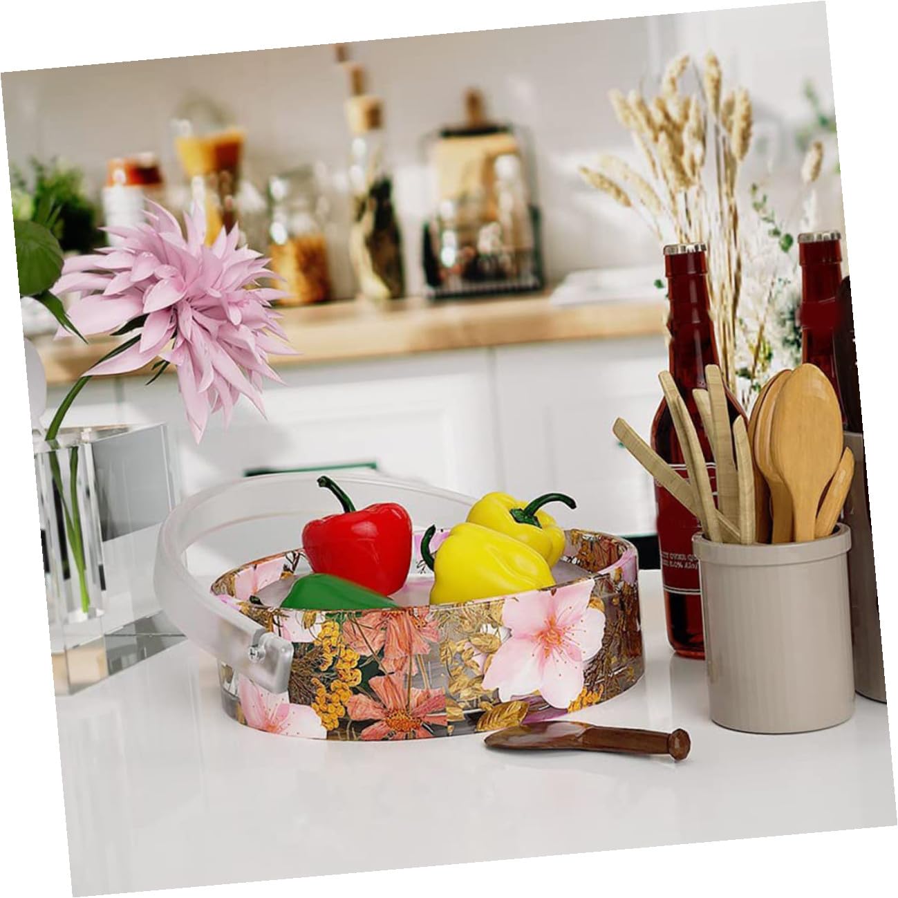 Molde de Silicona Lavable y Suave para Cubo de Almacenamiento Asa Forma Redonda Adecuado para Manualidades DIY y Resina Epoxi para Proyectos Creativos